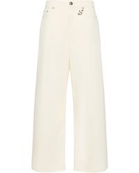 Sportmax - Siamese Wide Leg Jeans - Lyst