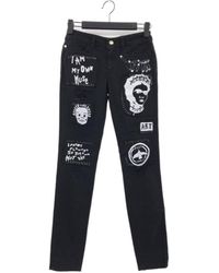 Just Cavalli - Printed Denim Pants - Lyst