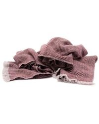 Brunello Cucinelli - Herringbone-Pattern Cashmere Scarf - Lyst