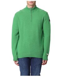 Paul & Shark - Long-Sleeved Semi-Zipper Open-Close Sweater - Lyst