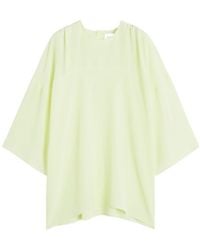 Lanvin - Draped Silk Blouse - Lyst