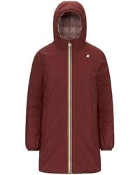 K-Way - Sophie Hooded Reversible Parka - Lyst