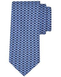 Ferragamo - Ferragamo Gancini Bicolor Print Tie - Lyst