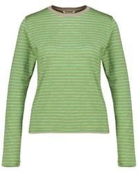 AURALEE - Striped Long-Sleeve T-Shirt - Lyst