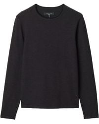 Rag & Bone - Textured Crewneck Knitted Sweater - Lyst