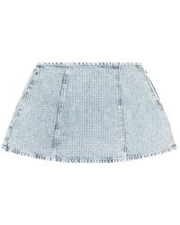 DIESEL - De-Sweny-S Houndstooth-Pattern Short Skirt - Lyst