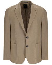 ZEGNA - Single-Breasted Linen Jacket - Lyst