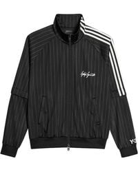 Y-3 - Logo Striped Casual Jacket - Lyst