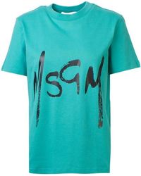 MSGM - Logo T-Shirt - Lyst