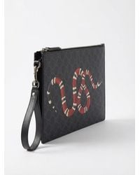 Gucci - Gg Pouch With Kingsnake - Lyst