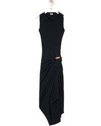 Loewe - Ribbed Midi Tank Dress - Lyst