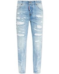 DSquared² - Distressed Teddy Jeans - Lyst