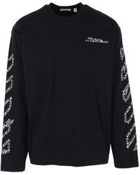Off-White c/o Virgil Abloh - Crewneck Long-Sleeved T-Shirt - Lyst