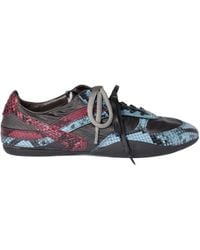Miu Miu - Gymnasium Technical Fabric And Python-Print Ayers Leather Sneakers - Lyst