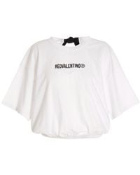 RED Valentino - Logo T-Shirt With Round Neck - Lyst
