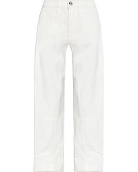 Jil Sander - Logo Patch Straight-Leg Trousers - Lyst