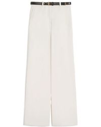 Max Mara - Studio Belted Wide-Leg Pants - Lyst