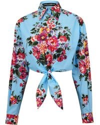 Dolce & Gabbana - Floral-Print Long-Sleeve Shirt - Lyst
