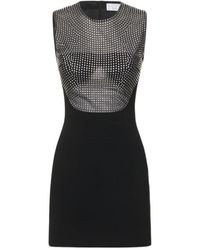 GIUSEPPE DI MORABITO - Embellished Cady Envers Satin Mini Dress - Lyst