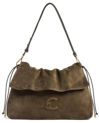 Coccinelle - Borsa Lidia Suede Fango - Lyst