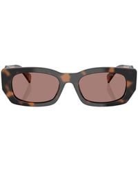 Prada - Eyewear Rectangular Frame Sunglasses - Lyst