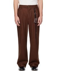 Song For The Mute - Double-Pleated Trousers With A Key Loop - Lyst