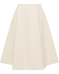 Moncler - Padded Taffeta Midi Skirt - Lyst