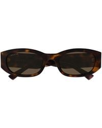 Gucci - Eyewear	Rectangular Frame Sunglasses - Lyst