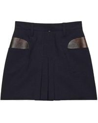Prada - Kid Mohair Mini Skirt - Lyst