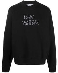 Off-White c/o Virgil Abloh - Arrows-Motif Long-Sleeve Sweatshirt - Lyst