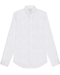 Givenchy - 4G Pattern Long-Sleeved Shirt - Lyst