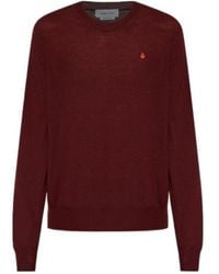 McQueen - Skull Embroidered Crewneck Jumper - Lyst