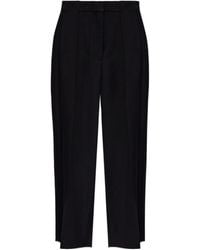Balmain - Pleated Grain De Poudre Trousers - Lyst