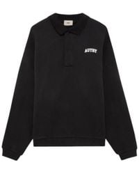Autry - Logo Polo-Collar Sweatshirt - Lyst
