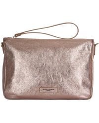 Gianni Chiarini - Top-Zip Wrist-Strap Clutch Bag - Lyst