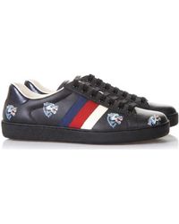 Gucci - Wild Wolf Pattern Casual Sneakers - Lyst