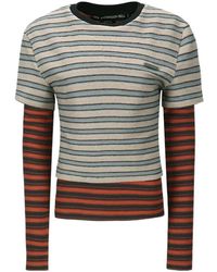 ANDERSSON BELL - Striped Long-Sleeved T-Shirt - Lyst