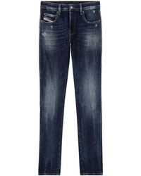 DIESEL - D-Vyl 0Adbn Button Slim Jeans - Lyst