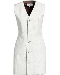 MM6 by Maison Margiela - Sleeveless V-Neck Shirt Dress - Lyst