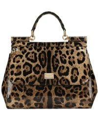Dolce & Gabbana - Kim Leopard-Printed Medium Sicily Bag - Lyst