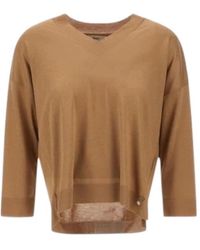 Herno - V-Neck Knitted Sweater - Lyst