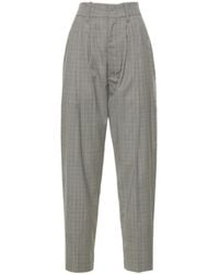 Isabel Marant - Ornela Wool Straight-Leg Casual Trousers - Lyst