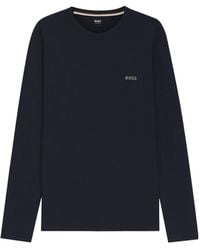 BOSS - Solid Color Sweatshirt - Lyst