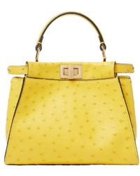 Fendi - Peekaboo Top Handle Shoulder Bag - Lyst