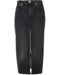 Haikure - Mira Zip-Front Midi Skirt - Lyst