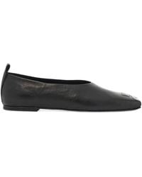 Courreges - Logo-Detail Ballet Flats - Lyst
