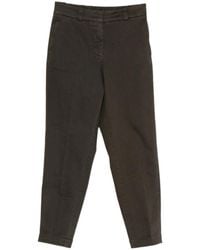 Peserico - Cuffed-Hem Cropped Trousers - Lyst