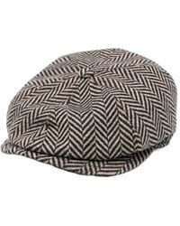 Tagliatore - Patterned Baker Boy Hat - Lyst