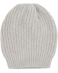 Brunello Cucinelli - Knitted Turn-Up Brim Beanie - Lyst