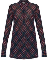 Dries Van Noten - Fitted Lurex Shirt - Lyst